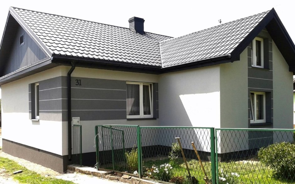 Фасад короед одноэтажный дом