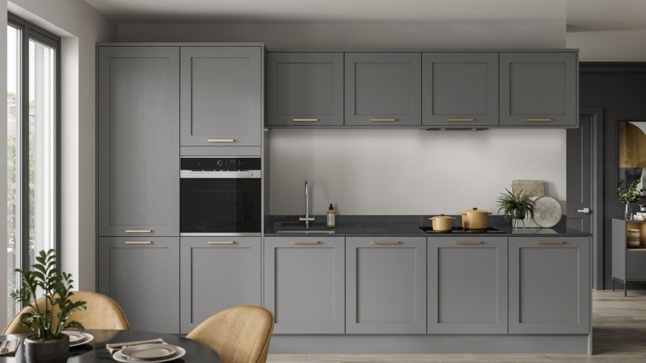 Кухня серый кашемир стильные кухни