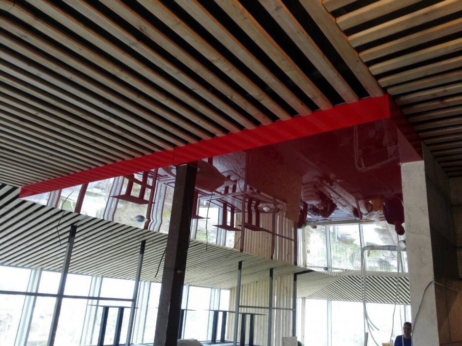 Металлический софит Квадро брус