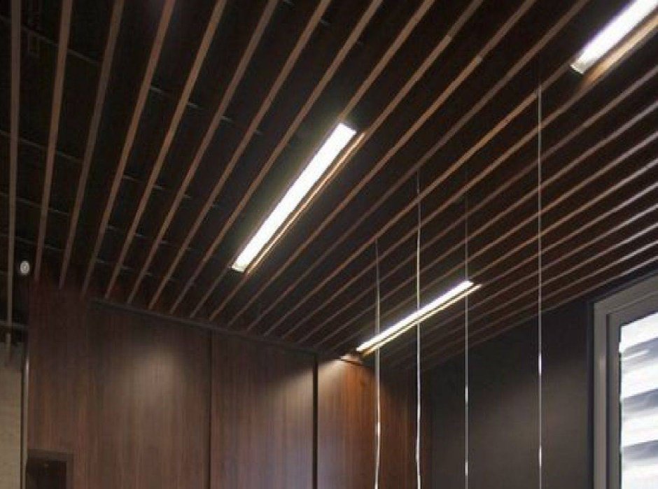 Реечный металлический кубообразный подвесной потолок a38/s