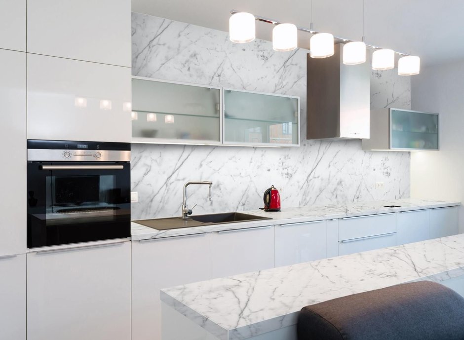 Столешница мрамор Бианко 318 лигрон