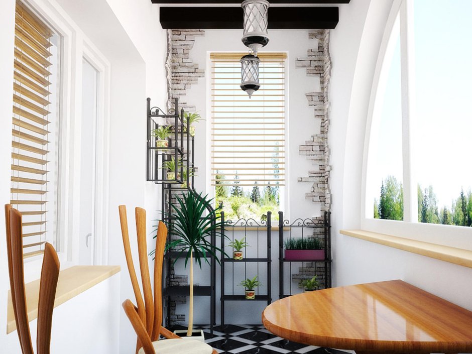 Дизайнерский балкон