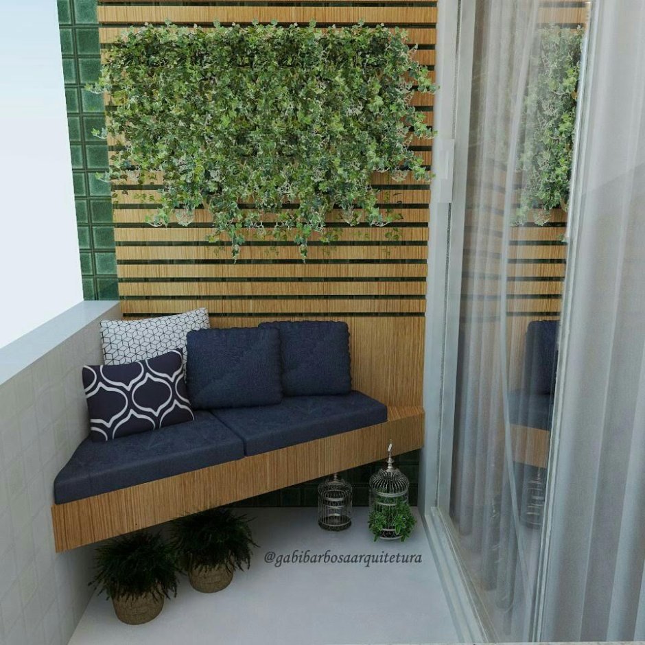 Балкон в бамбуковом стиле