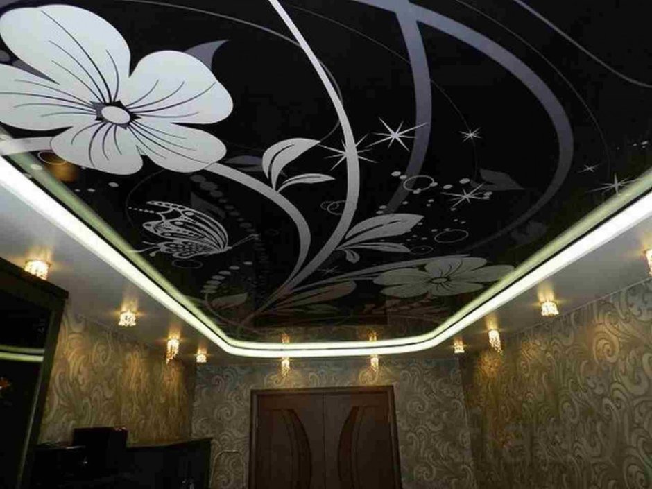 Потолки с фотопечатью в зал
