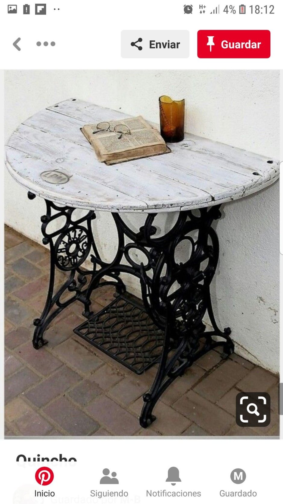 Стол Зингер белый