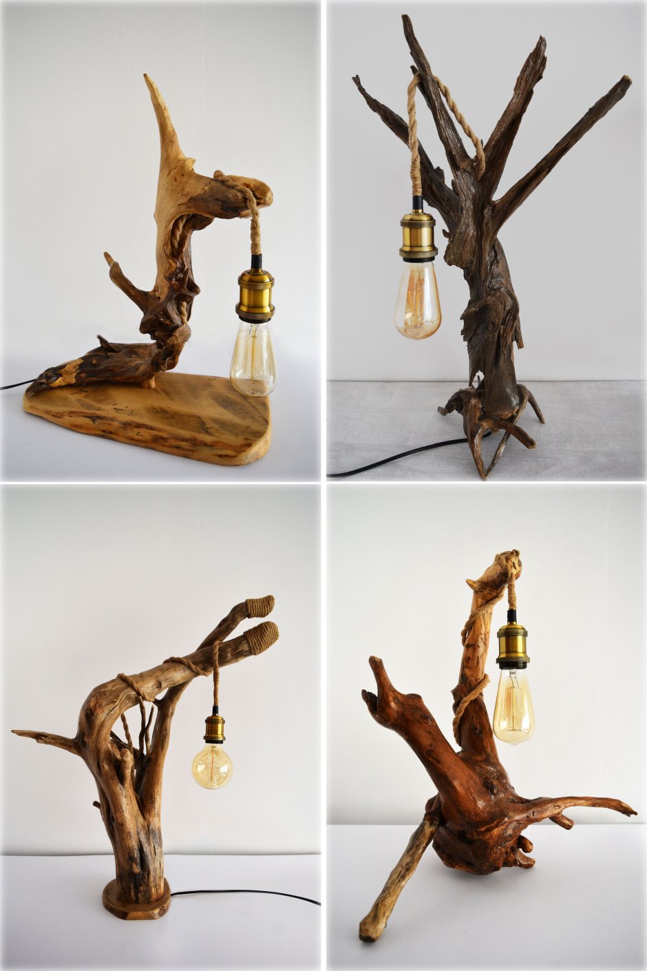 Ночник из коряги