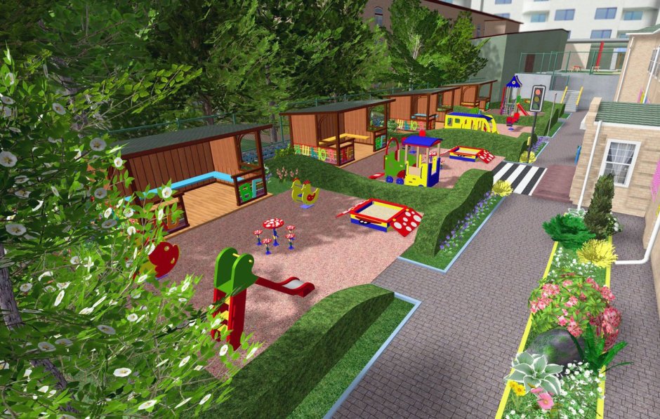 Сад во дворе