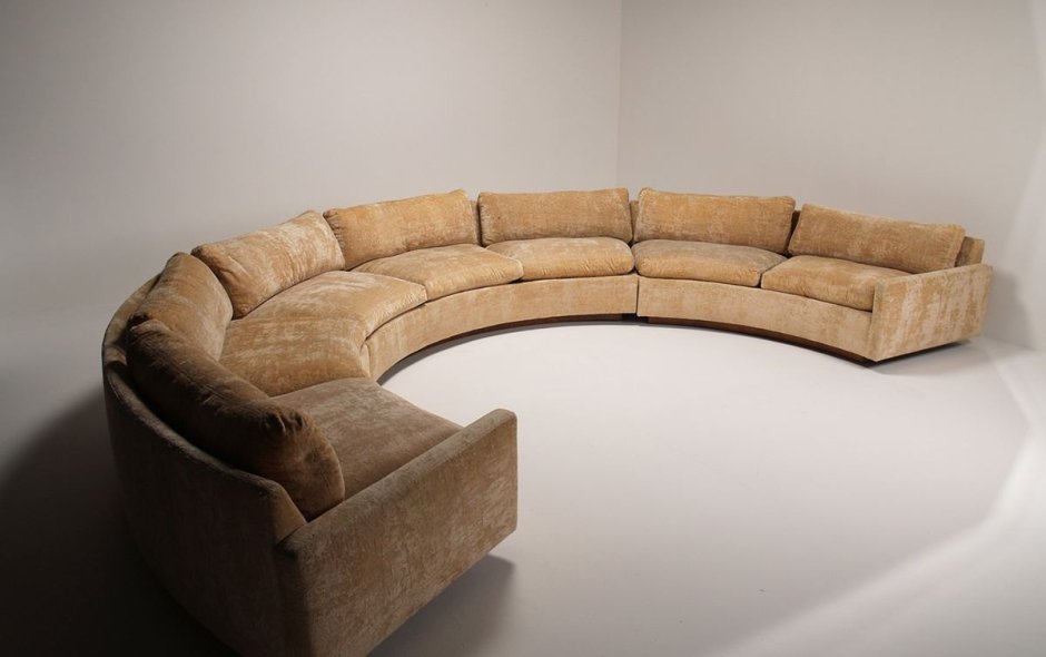 Круглый модульный диван