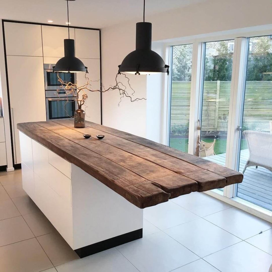 Кухня из слэба лофт