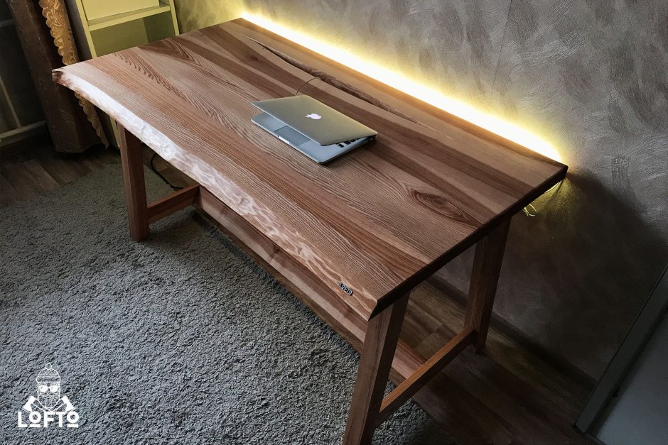 Компьютерный стол лофт Loft Wood Studio