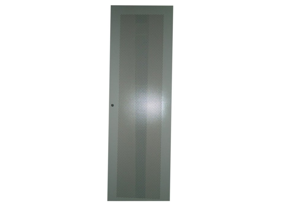 Дверь для шкафа TS,t2 стекло, 42u ширина 800 черная, с перфорацией