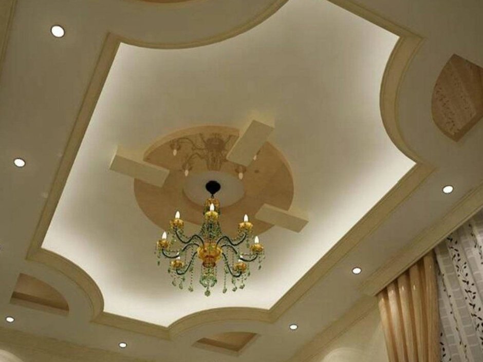 Потолок гипсокартон фигурный