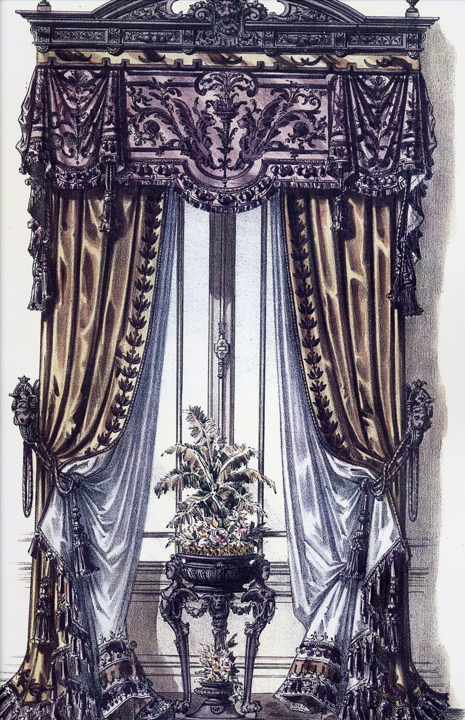 Шторы в эпоху готики