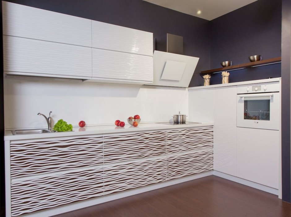 Рельефные фасады для кухни