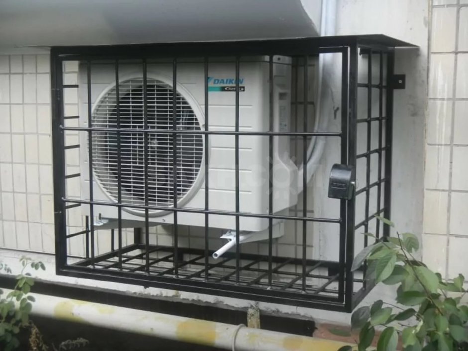 Антивандальная решетка для кондиционера 500х1000х800