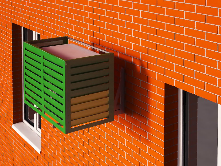 Решетки для кондиционеров на фасаде