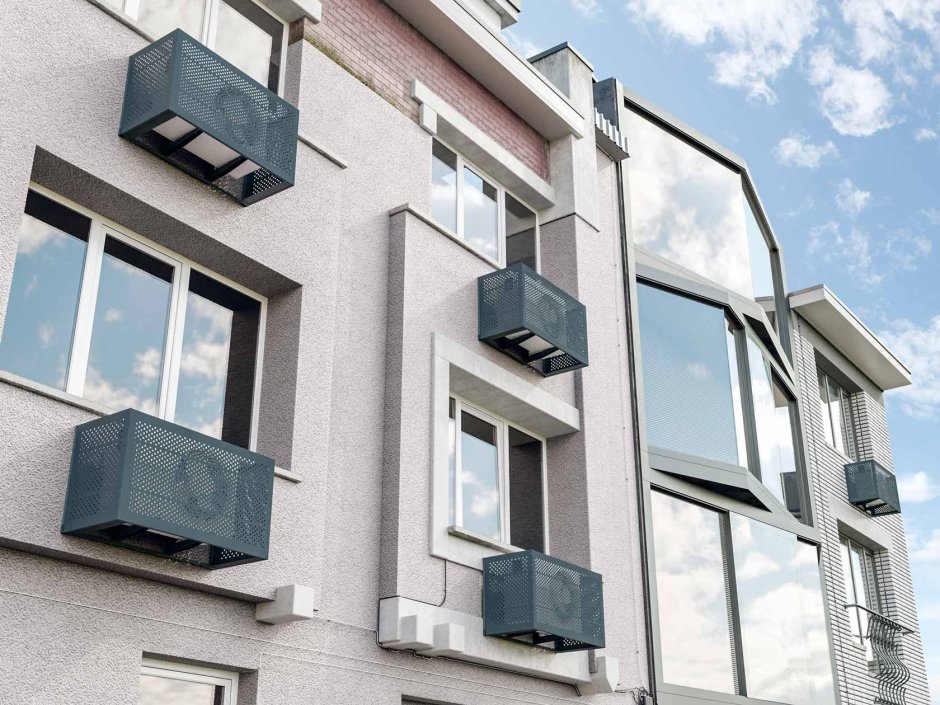 Кондиционер на фасаде