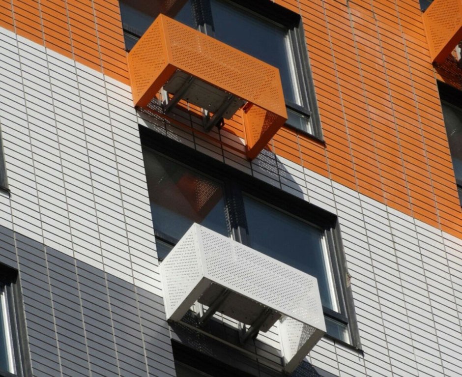 Кондиционер на фасаде