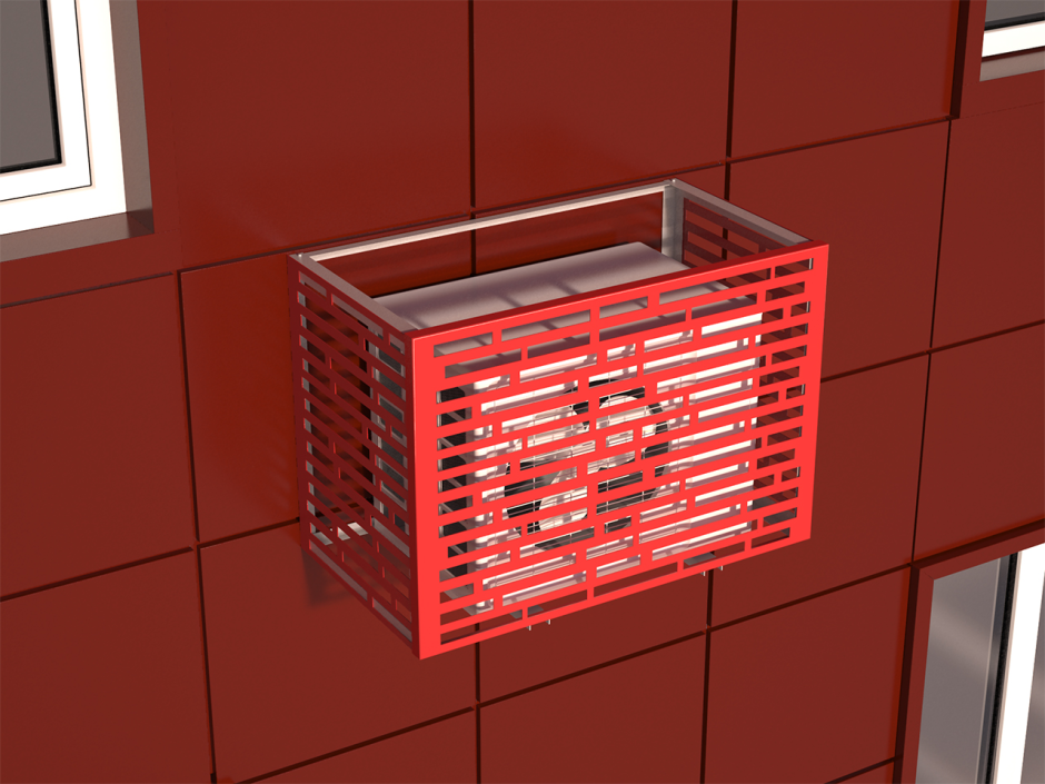 Фасадная корзина для кондиционера Рэд-КДК-П