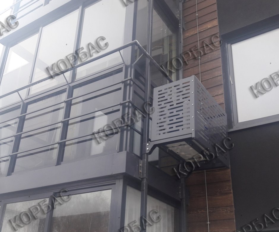 Кондиционеры на фасадах многоквартирных домов