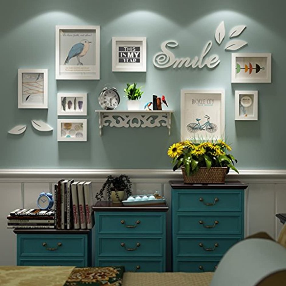 Украсить стенку над комодом