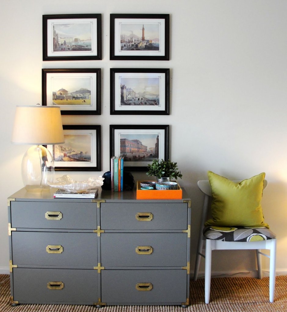 Украсить стенку над комодом