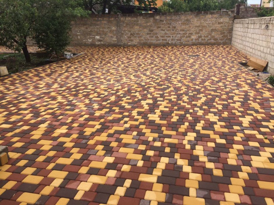 Цветная тротуарная плитка