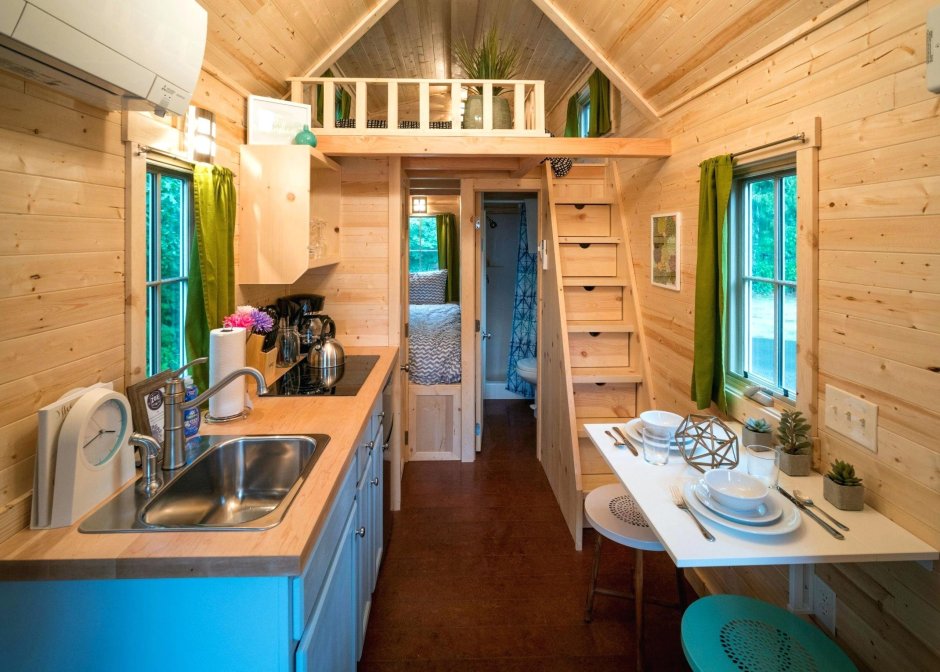 Мини-домик "tiny House" с кухней 7х4.8м