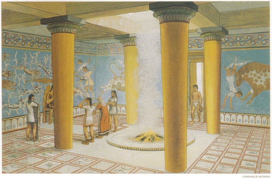 Микены дворец Мегарон