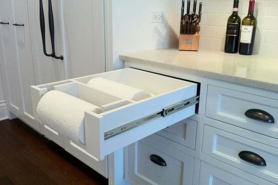 Встроенная хлебница в кухню