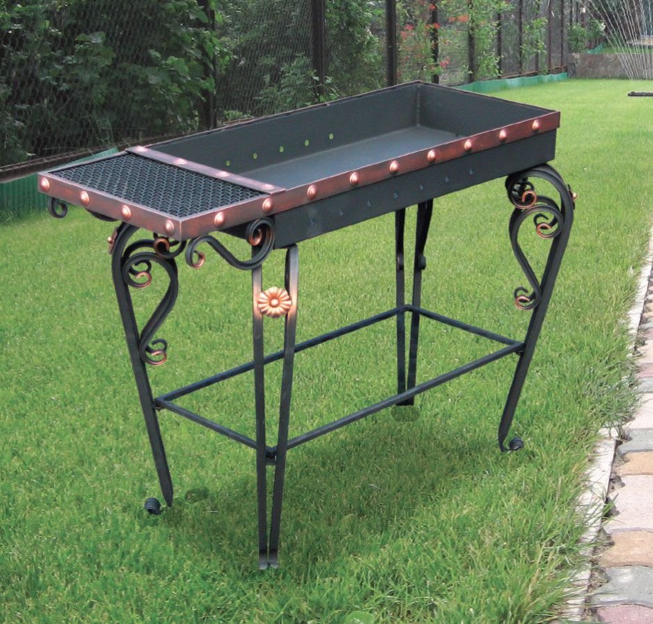 Мангал Гном большой 1250х540х880 мм ски