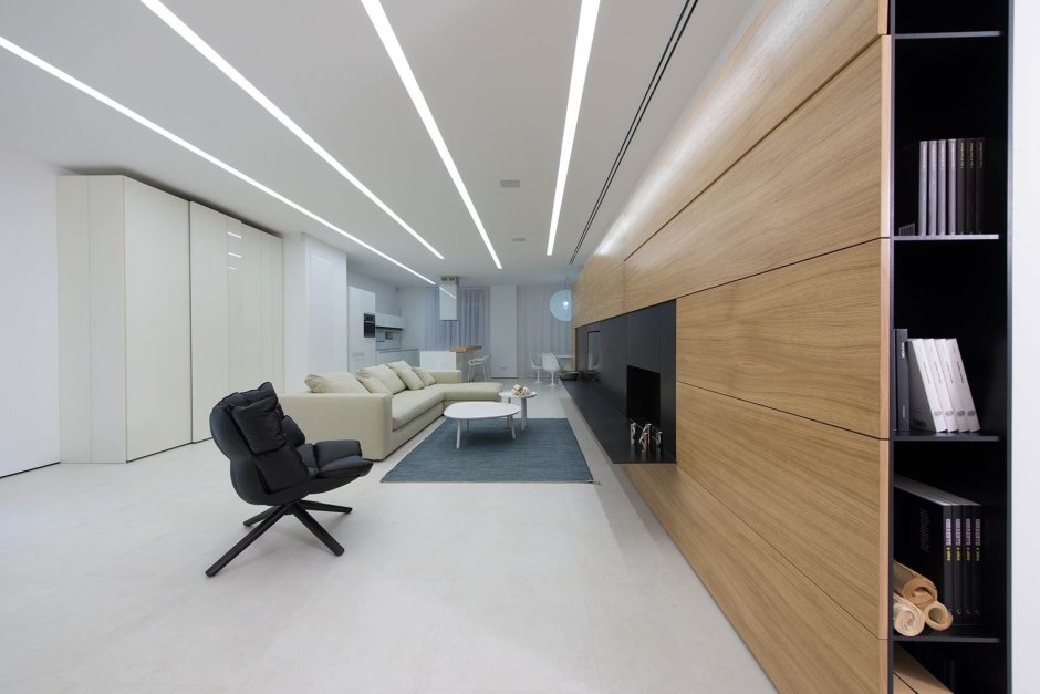 Световые линии в интерьере