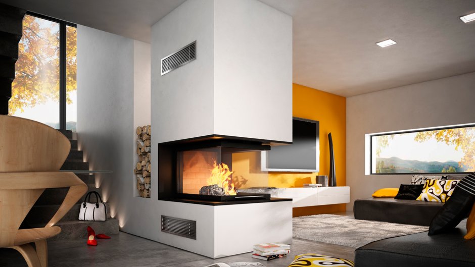 Трёхсторонняя топка Totem Epi 900 technika