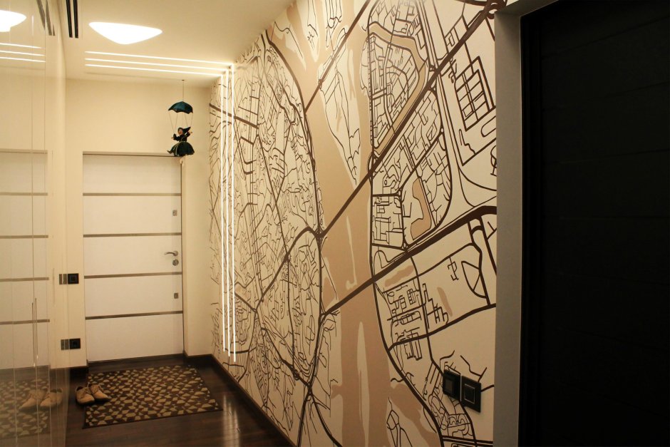 Разрисовать стену коридора