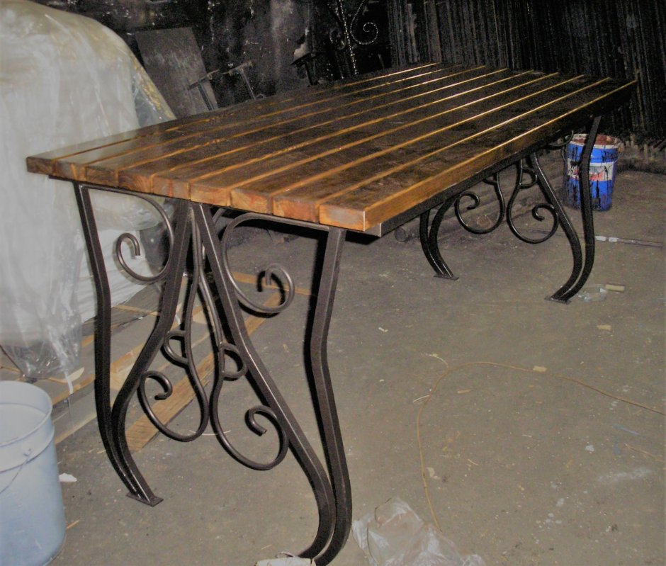 Стол садовый Лотос Протект ковка