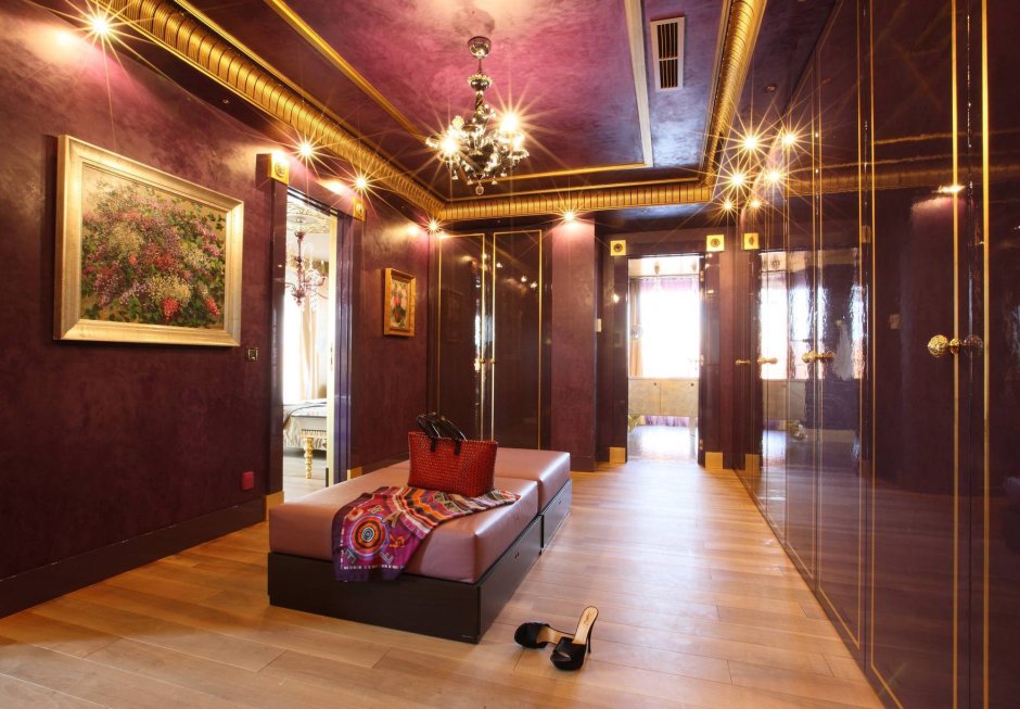 Бело бордовый интерьер