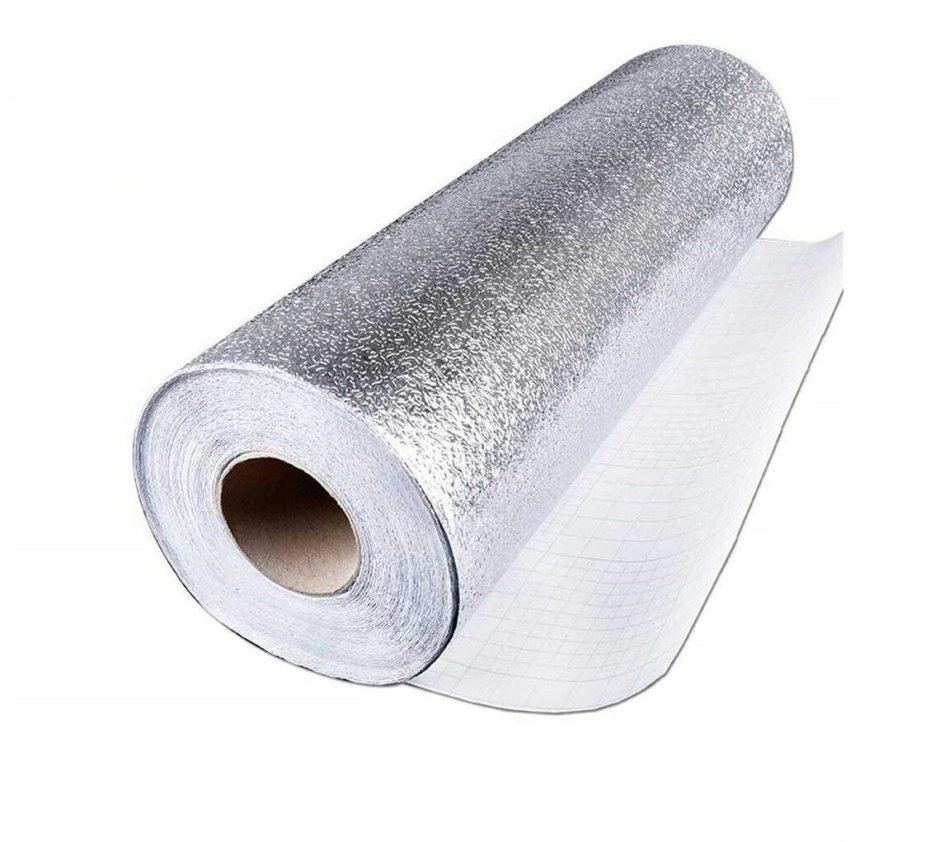 Фольга самоклеющаяся алюминиевая рулон 60*300см