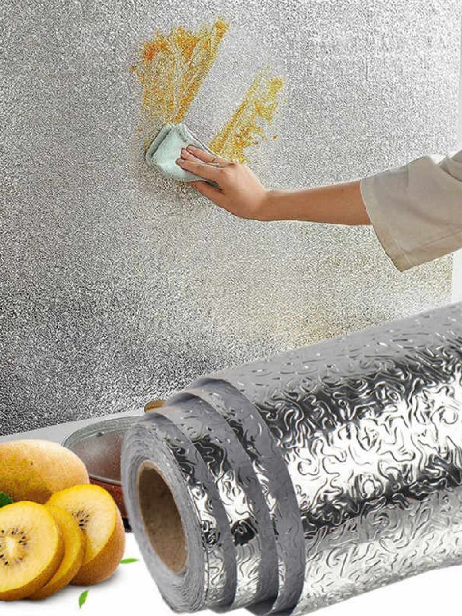 Фольга самоклеющаяся алюминиевая рулон 60*300см