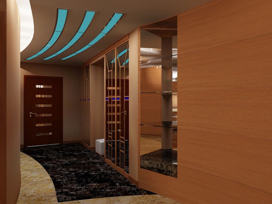 Прихожая в нише коридора