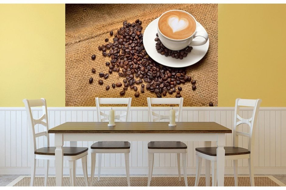 Обои с кофе для кухни