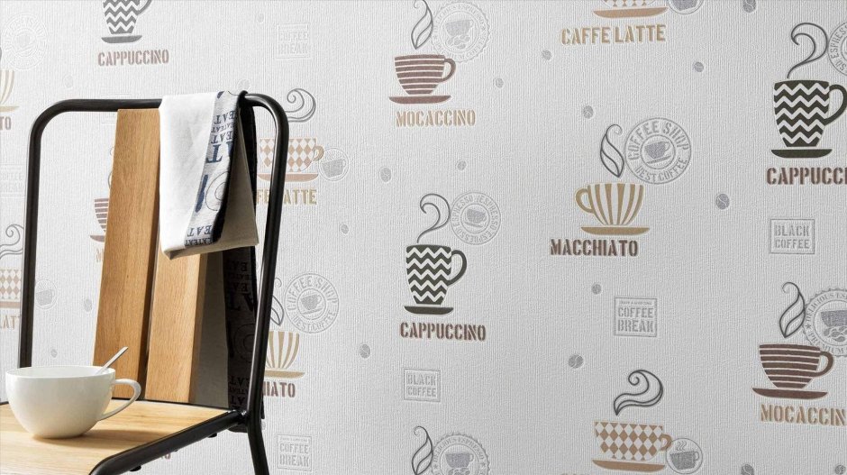 Кухня в кофейном стиле