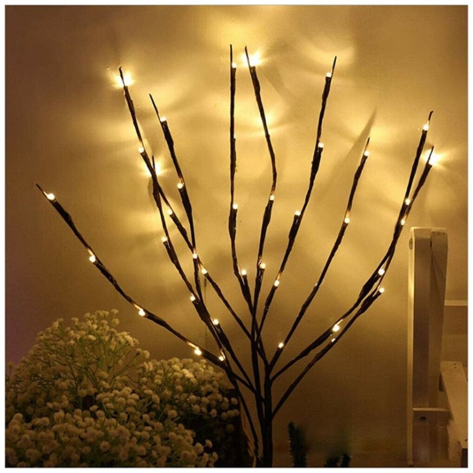 Декоративный светильник ветка