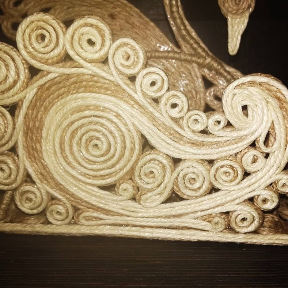 Панно из джута