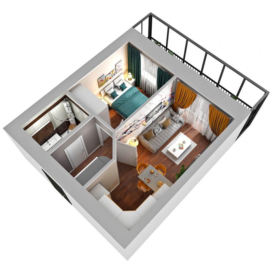 Евродвушка 40 кв