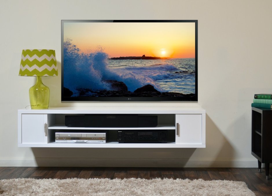 Навесная полка для телевизора