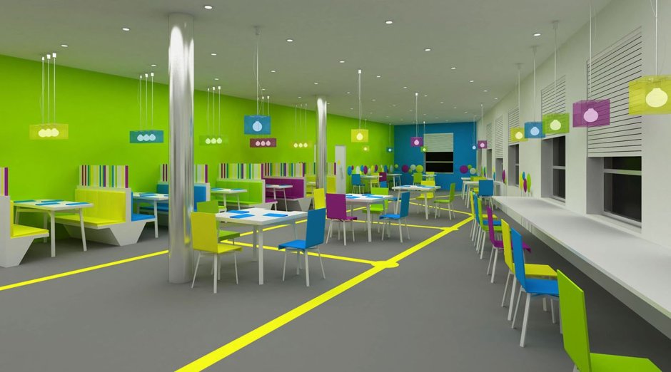 Столовая в школе будущего
