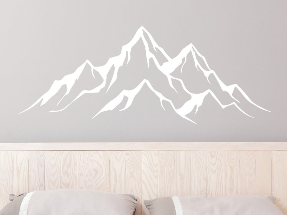 Наклейки на стену горы