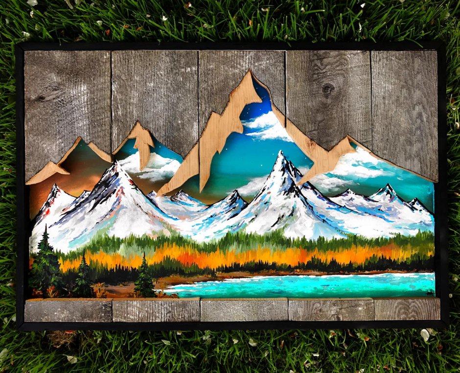 Горы декоративный стены