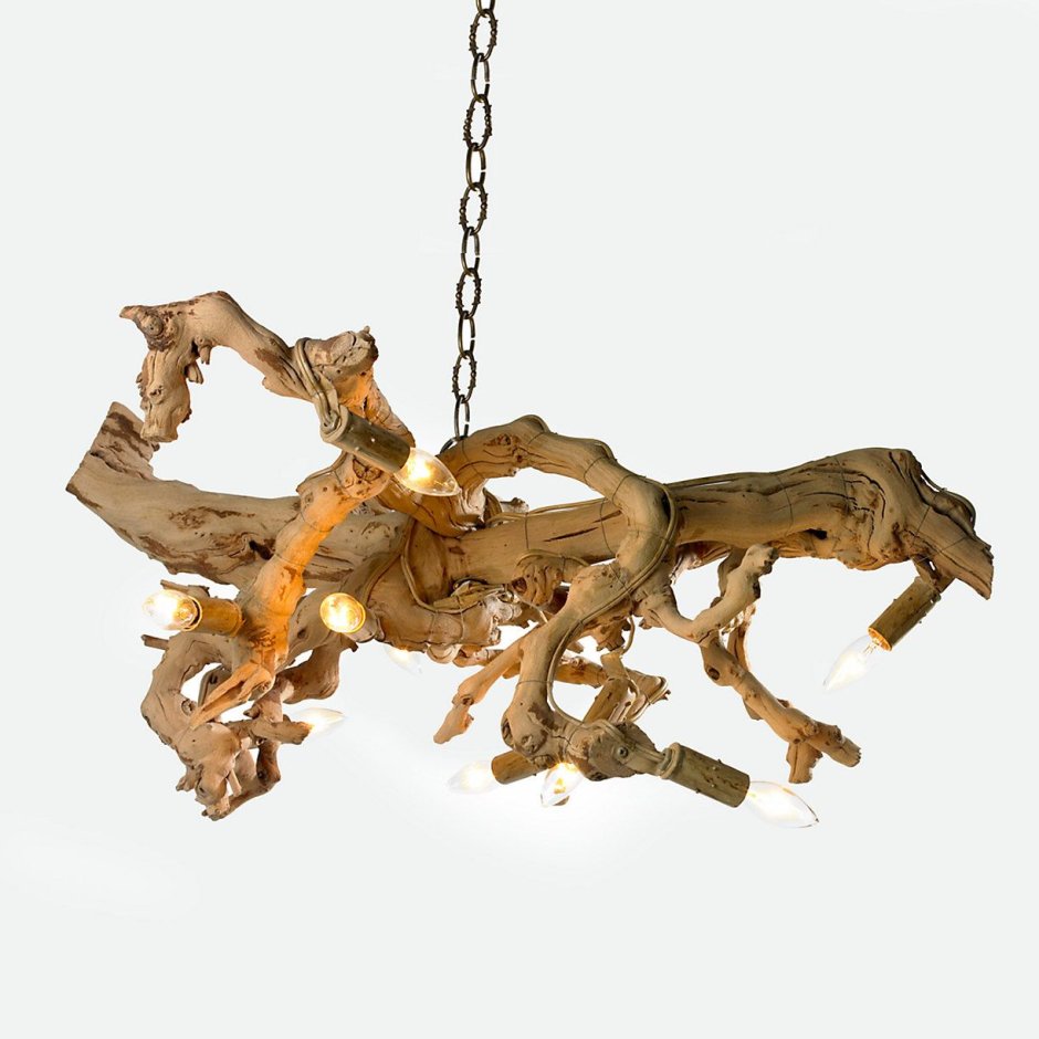 Плафон из веток