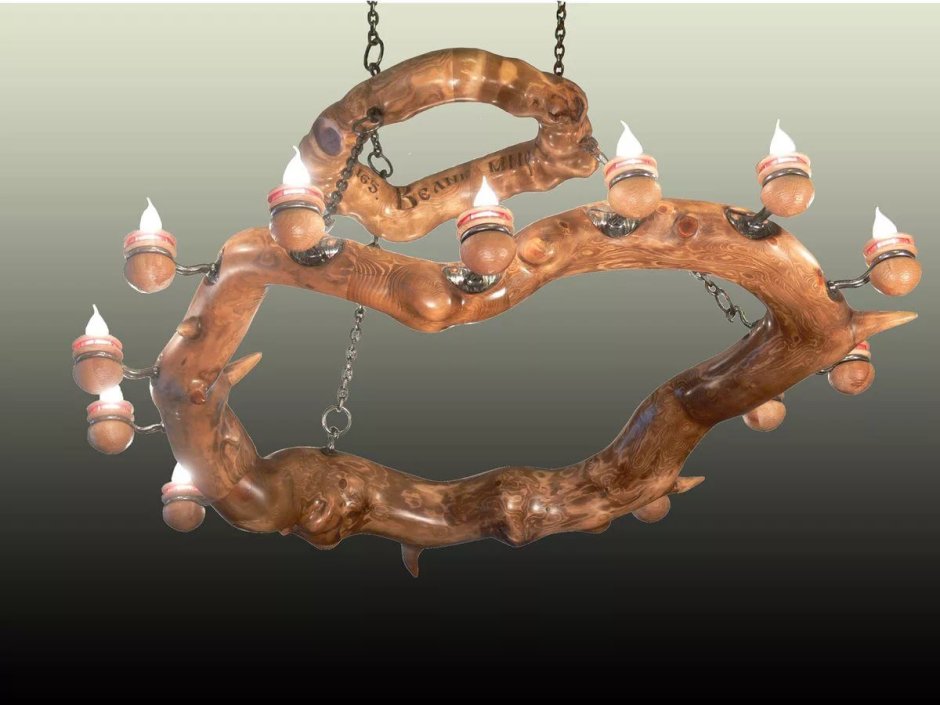 Лампа из коряги